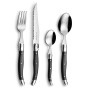 Set de Cubiertos Lou Laguiole Rustic 24 Piezas Bicolor Metal