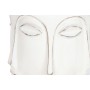 Cache-pot Home ESPRIT Blanc Fibre de Verre Visage 35 x 35 x 93 cm