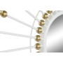 Miroir mural Home ESPRIT Blanc Doré Métal Verre 80 x 2,5 x 80 cm