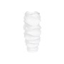 Cache-pot Home ESPRIT Blanc Fibre de Verre Ondes 38 x 38 x 81 cm