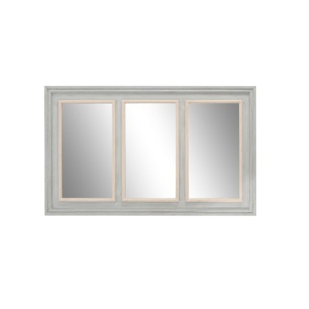 Miroir mural Home ESPRIT Blanc Gris Bois 150 x 5 x 90 cm