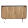 Commode Home ESPRIT Noir Naturel Métal Bois de paulownia 110 x 39 x 72 cm