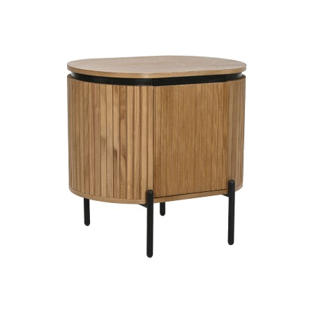 Table de Nuit Home ESPRIT Naturel Métal Bois de paulownia 60 x 43 x 57 cm