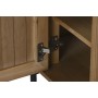 Mesita de Noche Home ESPRIT Natural Metal Madera de Paulonia 60 x 43 x 57 cm
