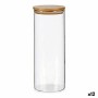 Boîte Transparent Bambou Verre Borosilicaté 1,8 L 10,4 x 26 x 10,4 cm (12 Unités)