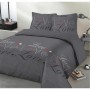 Housse de Couette Vision Love 200 x 200 cm Gris