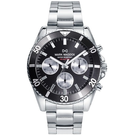 Montre Homme Mark Maddox HM0140-57 Noir Argenté (Ø 45 mm)