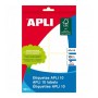 Etiquetas Apli 10 120 Piezas Blanco 10 Hojas 36 x 40 mm (10 Unidades)