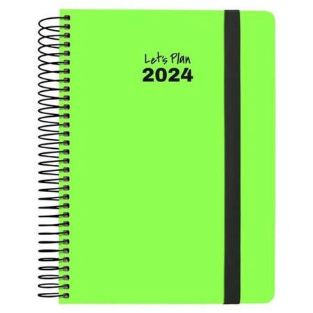 Agenda Grafoplas Neón 2024 Verde 15 x 21 cm