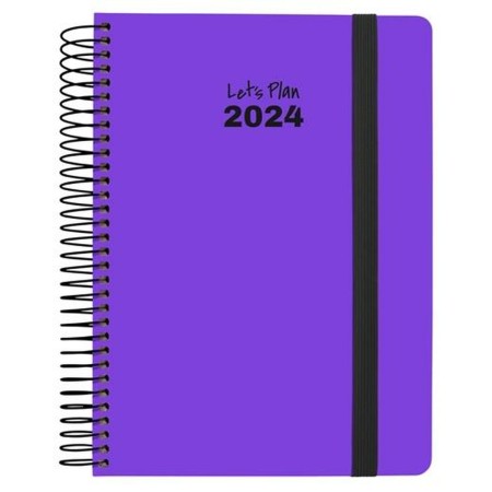 Agenda Grafoplas Neón 2024 Violet 15 x 21 cm