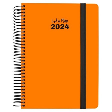 Agenda Grafoplas Neón 2024 Orange 15 x 21 cm