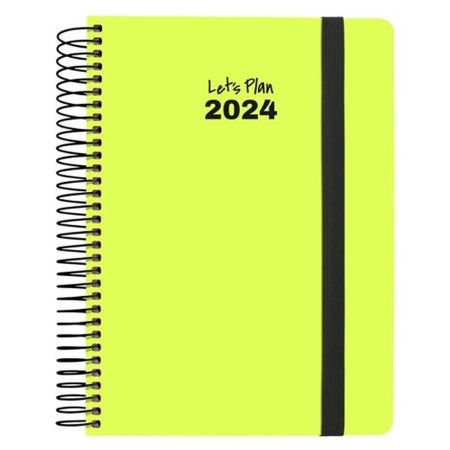 Agenda Grafoplas Neón 2024 Jaune 15 x 21 cm