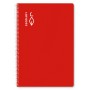 Cahier ESCOLOFI 10 Unités Rouge A4 50 Volets