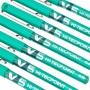 stylo à encre liquide Pilot V-5 Hi-Tecpoint Vert 0,3 mm (12 Unités)