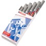 Rotulador permanente Edding 750 Metalizado Plateado (10 Unidades)