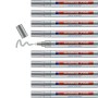Rotulador permanente Edding 750 Metalizado Plateado (10 Unidades)