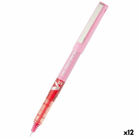 Boligrafo de tinta líquida Pilot V-5 Hi-Tecpoint Rosa 0,3 mm (12 Unidades)