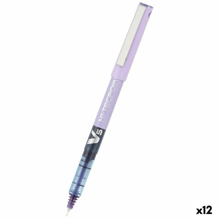 stylo à encre liquide Pilot V-5 Hi-Tecpoint Violet 0,3 mm (12 Unités)