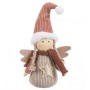 Adorno Navideño Beige Arena Tejido Ángel 20 cm