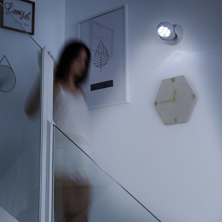 Lámpara LED con Sensor de Movimiento Lumact 360º InnovaGoods Gris (Reacondicionado C)