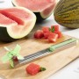 Tailleur de Pastèque en Cubes Cutmil InnovaGoods Vert Acier inoxydable (Reconditionné A+)
