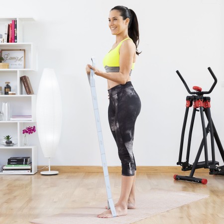 Élastique Fitness pour Étirements avec Guide d'Exercices InnovaGoods Bleu Noir (Reconditionné A+)