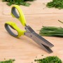 Tijeras de Cocina Multicorte 5 en 1 Fivessor InnovaGoods Amarillo Acero Inoxidable (Reacondicionado A)