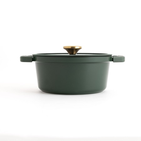 Casserole avec Couvercle Bidasoa Tiara Aluminium fondu Vert 24 cm