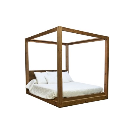 Cama Home ESPRIT Poliéster Pino Madera Reciclada 202 x 222 x 215 cm