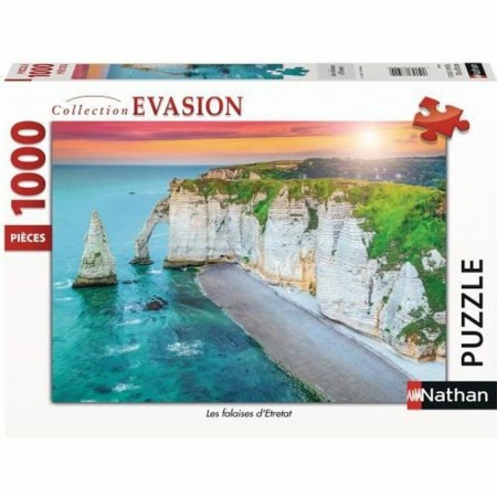 Puzzle Nathan 87630 The Cliffs of Etretat - France 1000 Pièces