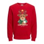 Sweat sans capuche homme JORTOON Jack & Jones 12219685 Rouge