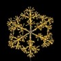 Décorations de Noël LED Doré 6 W Flocons de neige