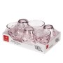 Set de Verres Bormioli Rocco Flora 6 Unités Rose verre 260 ml