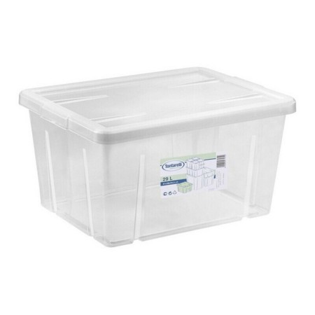 Boîte de rangement avec couvercle Tontarelli 29 L Transparent (47 X 36 x 24,5 cm)