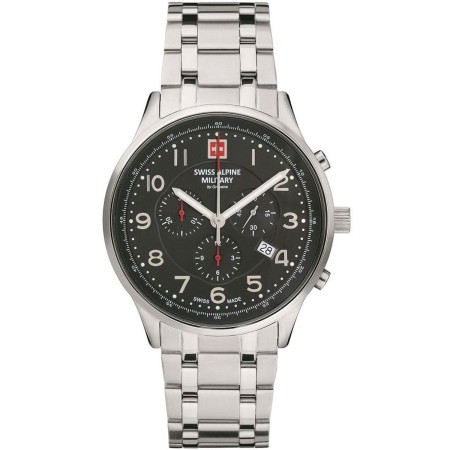 Montre Homme Swiss Alpine Military 7084-9137SAM Noir Argenté (Ø 43 mm)