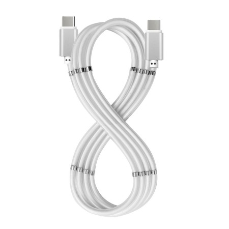 Câble USB C Celly USBCUSBCMAGWH Blanc 1 m