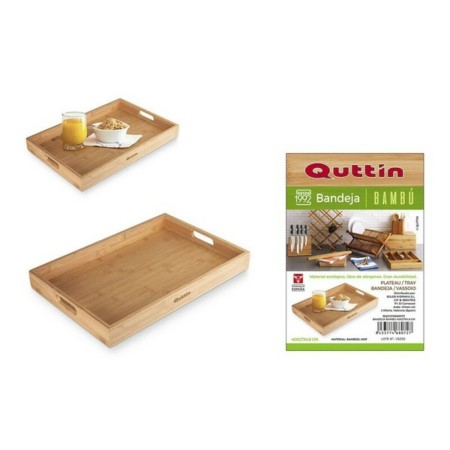 Plateau Quttin Bambou (40 X 27 x 4,6 cm)