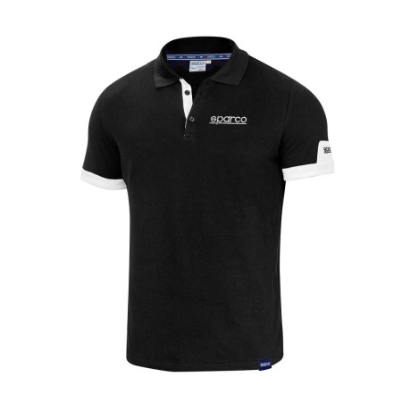 Polo de Manga Corta Sparco S01322NR2M Negro M