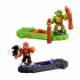 Figuras de combate Teenage Mutant Ninja Turtles Legends of Akedo: Michelangelo vs Evil Bepop