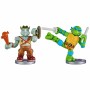 Figuras de combate Teenage Mutant Ninja Turtles Legends of Akedo: Leonardo vs Rocksteady