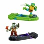 Figuras de combate Teenage Mutant Ninja Turtles Legends of Akedo: Leonardo vs Rocksteady