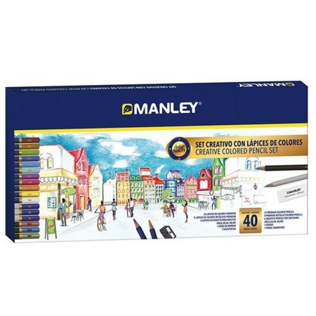 Set de Dibujo Manley 40 Piezas Multicolor