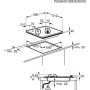 Placa de Gas Electrolux EGG6407K 60 cm 59 cm