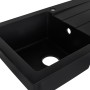 Fregadero de Un Seno Maidsinks 1D volcano 76 x 44 cm Negro