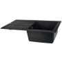 Fregadero de Un Seno Maidsinks 1D volcano 76 x 44 cm Negro