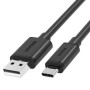 Cable USB A a USB C Unitek C14069BK Negro 3 m