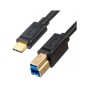 Cable USB C a USB B Unitek C14096BK-2M Negro 2 m