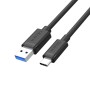 Cable USB A a USB C Unitek C14103BK-3M Negro 3 m