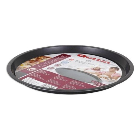 Plat pour pizza Quttin Acier de Carbone Noir Gris Acier au carbone