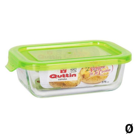 Boîte à repas rectangulaire avec couvercle Quttin Verre Borosilicaté